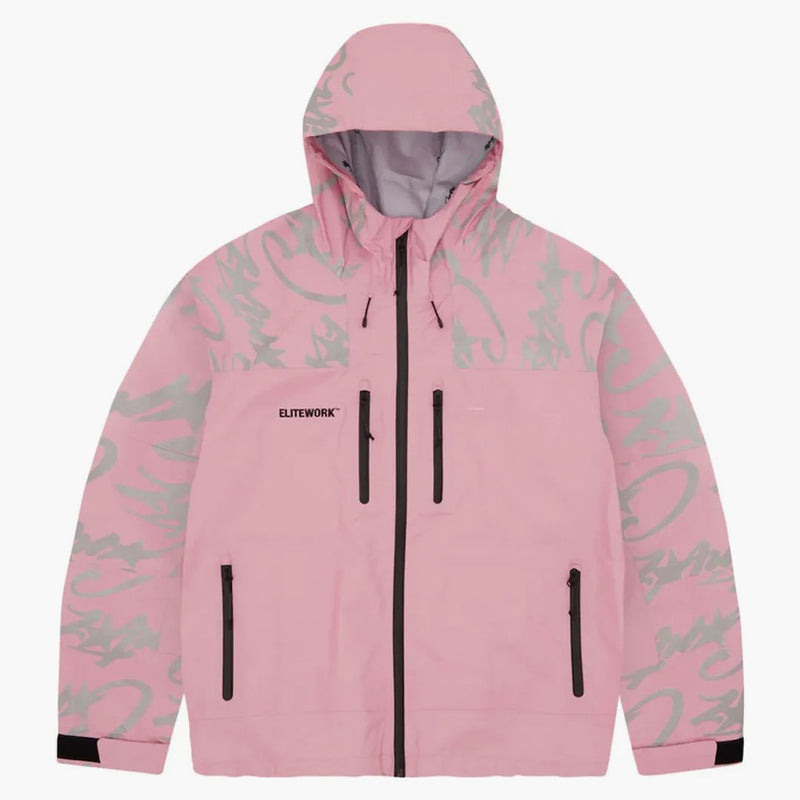 Corteiz Elitework Waterproof Shell Jacket Pink