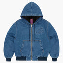 Corteiz Embossed C-star Denim Work Jacket Blue