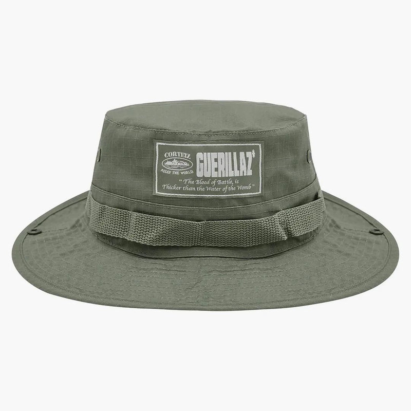 Corteiz Guerillaz Bucket ma tonalne khaki