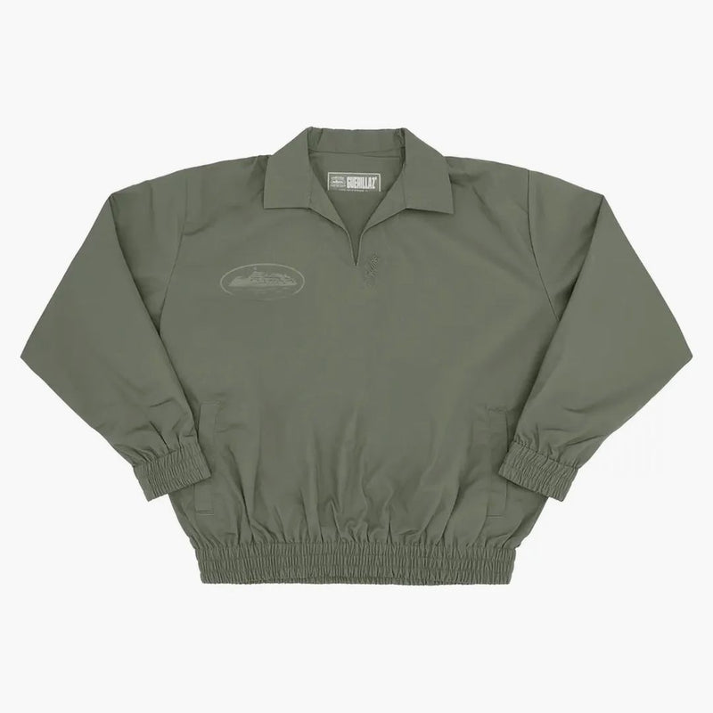 Corteiz Guerrillaz Drilltop Tonal Khaki