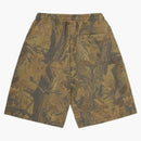 Corteiz Island Puff Print Sweatshort Forest Camo