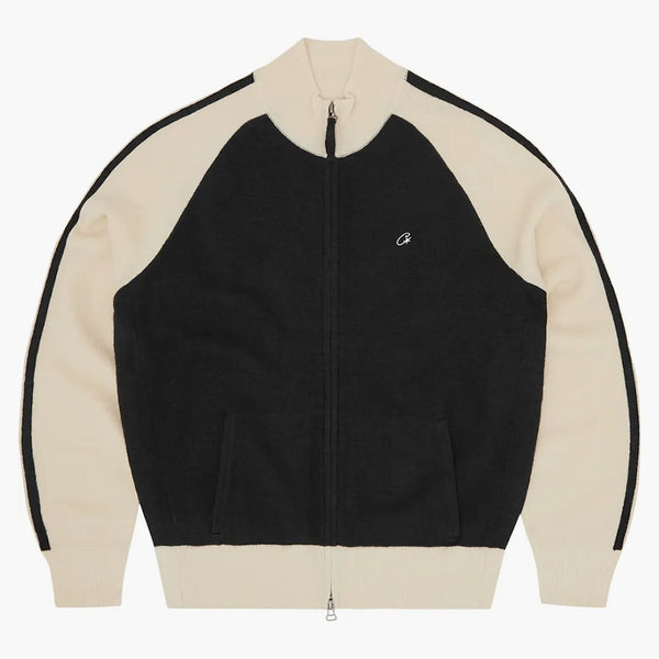 Corteiz Knit V2 Zip Up Black/Cream