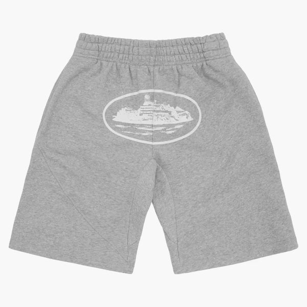 Corteiz OG Alcatraz Shorts Heather Gray - Buy at Hypeneedz