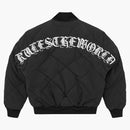 Corteiz Olde English Quilted Bomber Jacket Black