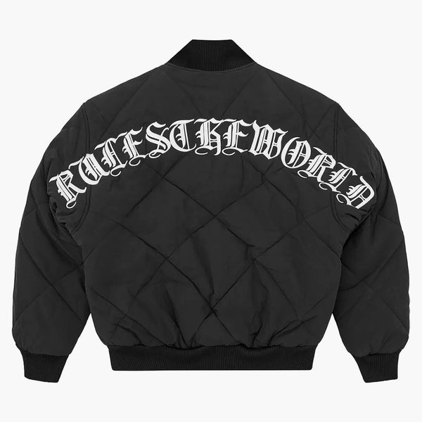 Corteiz Olde English Quested Bomber Kurtka Czarna
