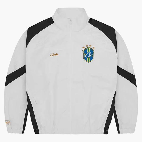 Corteiz Olympic Shuku Brasil Jacket White/black