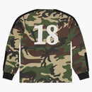 Corteiz Panelled Rugby Top Woodland Camo