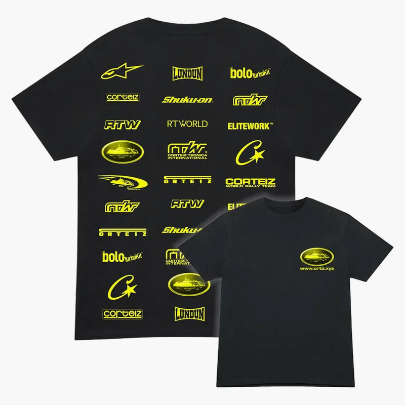 Corteiz Rally Vinylz Tee Black
