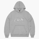 Corteiz Satin Allstarz Applique con cappuccio grigio