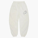 Corteiz Satin C Star Appliqué Bottoms Off White