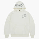 Corteiz Satin C Star Appliqué Hoodie Off White