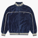 Corteiz Vvs Uptown Velour Track Jacket Navy