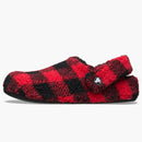 Crocs Classic Cozzzy Slipper Buffalo Check Red