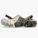 Crocs Classic Fleece Lined Clog Bandana Black White Chai