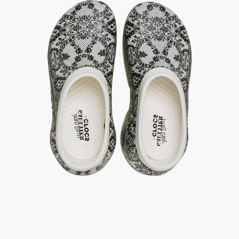 Crocs Hydra Clog Jean Paul Gaultier Fishnet Chalk