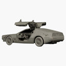 Daniel Arsham Eroded Delorean Figure (Edition of 500) Gray