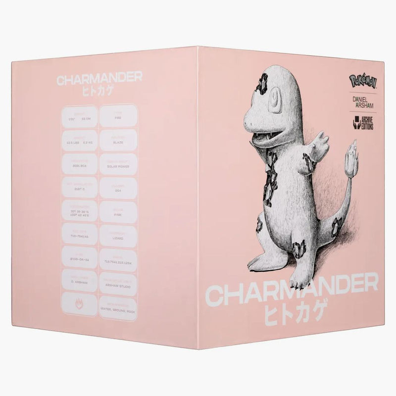Daniel Arsham x Pokemon Crystalized Charmander Figure (vydání 500) Pink