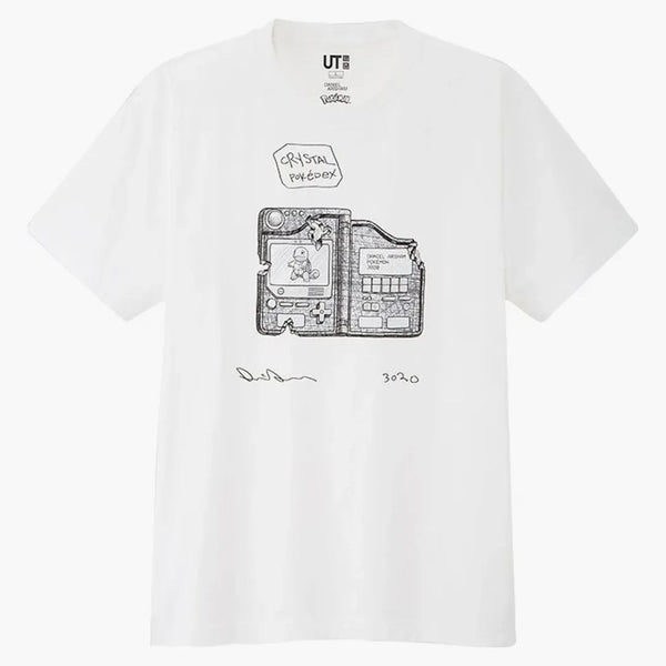 Daniel Arsham x Pokemon x Uniqlo Crystal Pokedex Tea (japonský pánský velikost) bílý