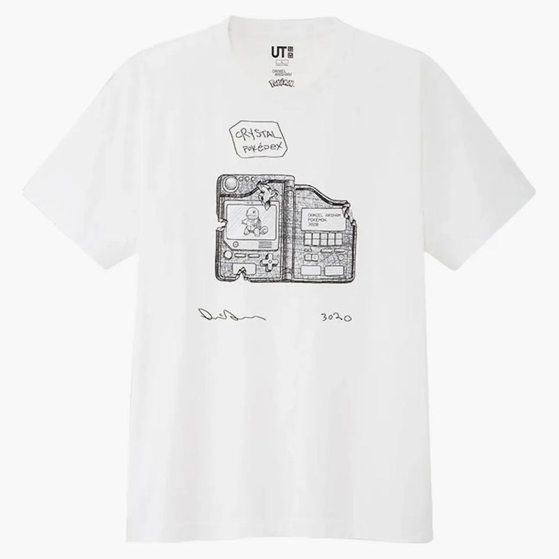 Daniel Arsham x Pokemon x Uniqlo Crystal Pokedex Tea (japonský pánský velikost) bílý
