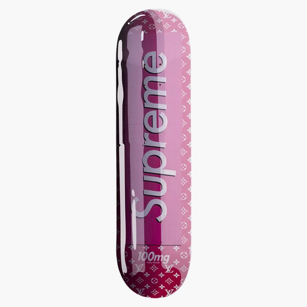 Denial Supreme Vuitton Smashup Pill Skateboard Deck (ediția 35) Pink