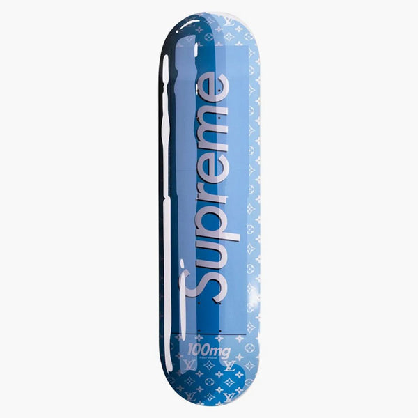 Denial Supreme Vuitton Smashup Pill Skateboard Deck (ediția din 75) Albastru
