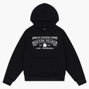 Jeansowe łzy reklamowe bluza z kapturem czarna