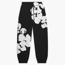 Denim Tears Big Cotton Wreath Sweatpants Black