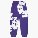 Denim Tears Big Cotton Wreath Sweatpants Purple