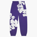 Denim Tears Big Cotton Wreath Sweatpants Purple