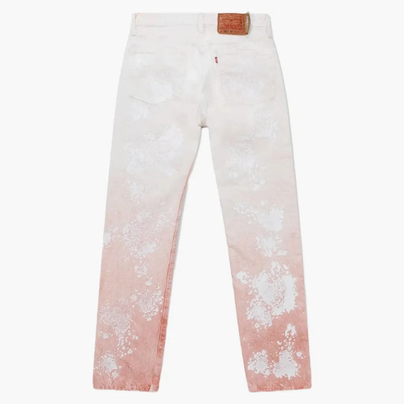 Džínové slzy Brick Mason Jeans White/Red Clay