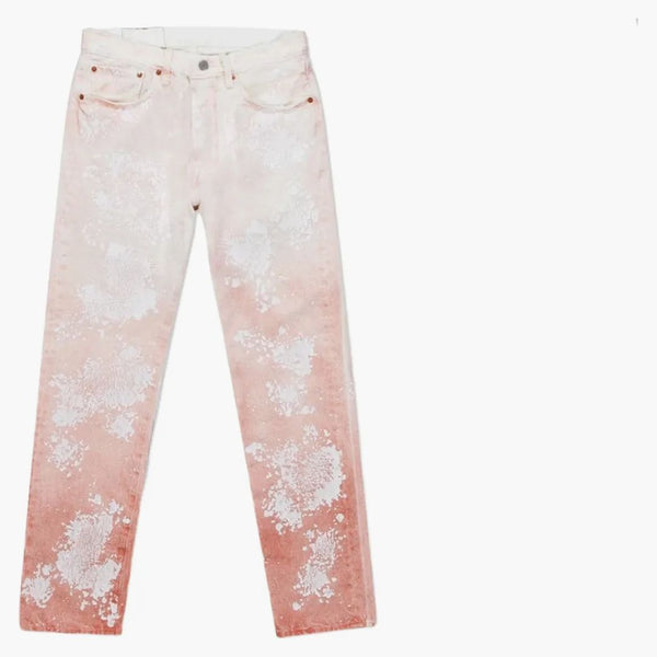 Džínové slzy Brick Mason Jeans White/Red Clay