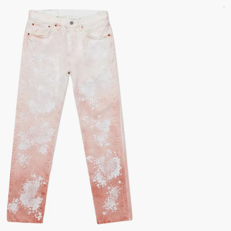 Džínové slzy Brick Mason Jeans White/Red Clay