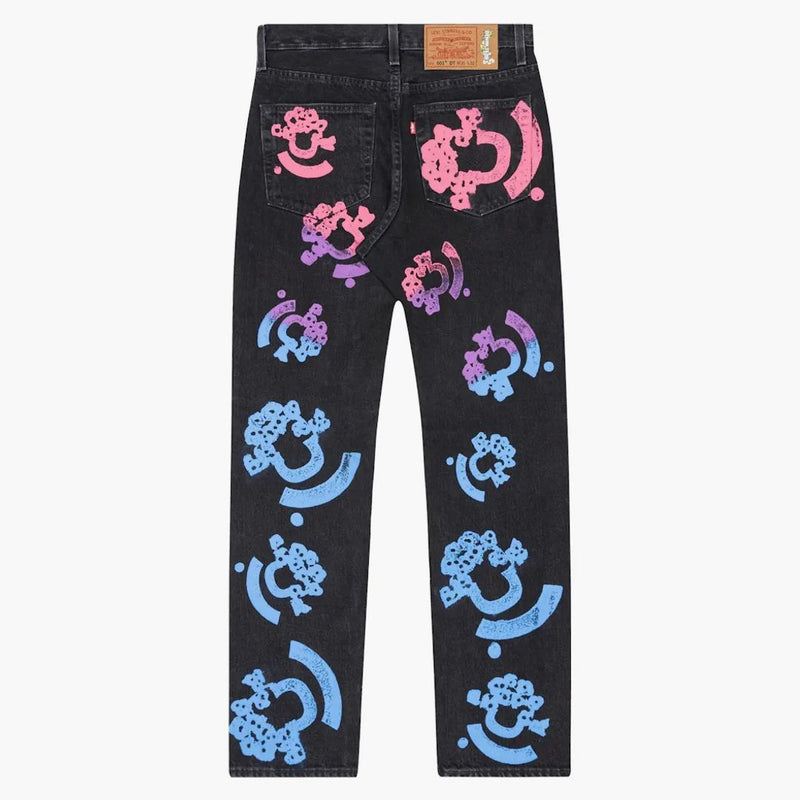 Džínové slzy bstroy slzy 501 Jean Washed Black