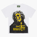 Lágrimas de mezclilla Bstroy lágrimas corona hecha de camiseta de algodón blanco