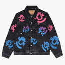 Lágrimas de mezclilla bstroy lágrimas tipo 2 chaqueta camionero de mezclilla lavada negra