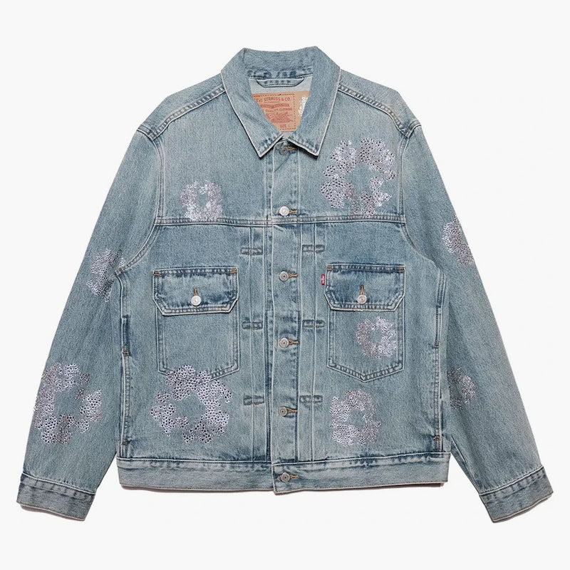 Denim tårar byst tårar typ 2 jacka lätt tvätt
