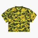 Denim Tears Camo Cotton Wreath Mesh Football Top Yellow