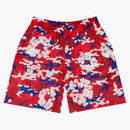 Denim Tears Camo Cotton Wreath Mesh Shorts Red