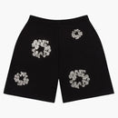 Denim Tears Cashmere Swarovski Cotton Wreath Shorts Black