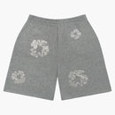 Denim Tears Cashmere Swarovski Cotton Wreath Shorts Gray