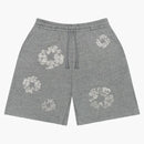 Denim Tears Cashmere Swarovski Cotton Wreath Shorts Gray