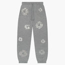 Denim Tears Cashmere Swarovski Cotton Wreath Sweatpants Gray
