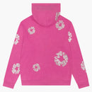 Denim Tears Cashmere Swarovski Cotton Wreath Zip Hoodie Pink