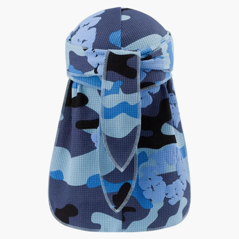 Džínové slzy bavlněné bavlněné durag modré kammo