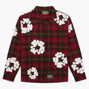 Denim Tears Cotton Wreath Pajama Shirt Red