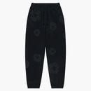 Denim Tears Cotton Wreath Sweatpants Black Monochrome