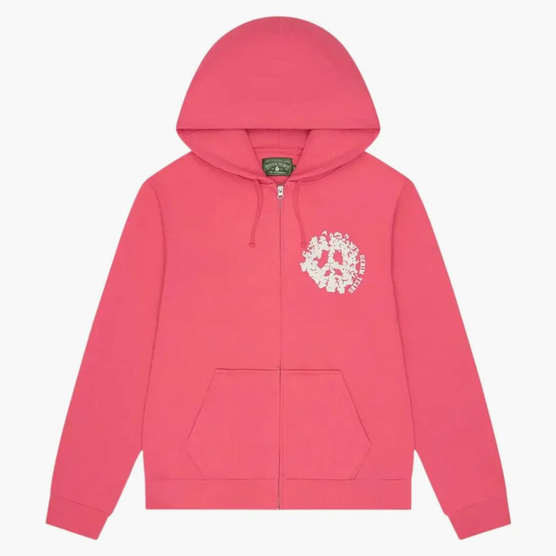 Denim Tears Denim University Zip Hoodie Pink