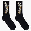 Denim Tears Floral Wreath Socks Black