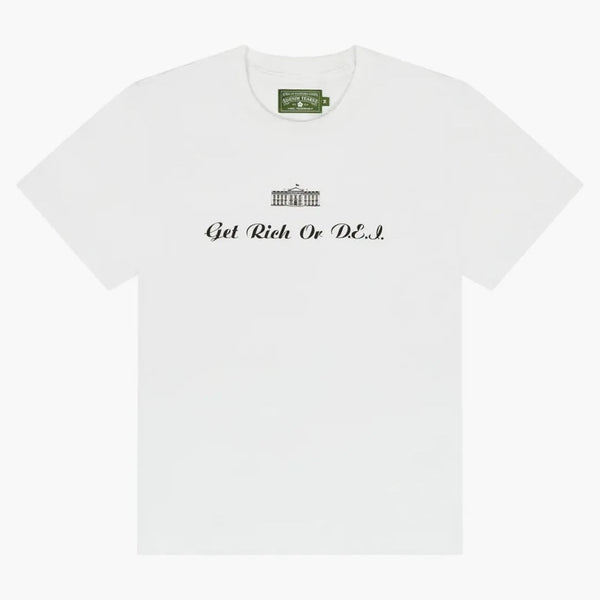 Denim Tears Get Rich Or Dei Tee White