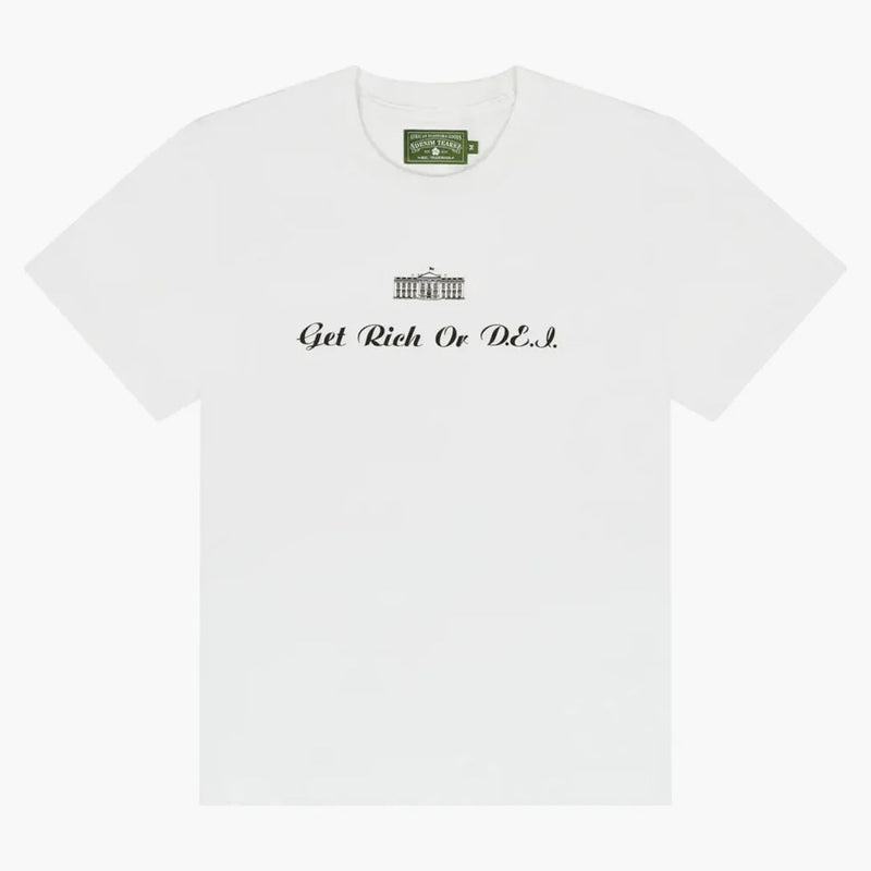 Denim Tears Get Rich Or Dei Tee White